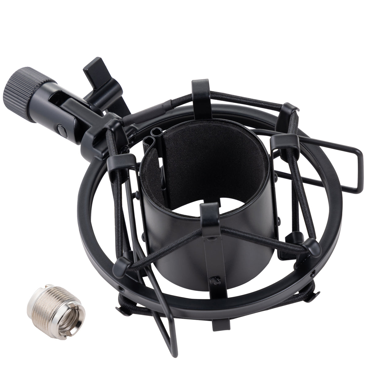 Microphone Shock Mount, Metal Mic Holder Clip for 1.57-1.85"(40-47mm) Diameter Condenser Mics Reduce Vibration Noise and Improve Recording Quality for Bluebird Baby Bottle CAD U37 GXL2200